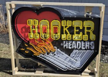 Neon Hooker Headers Sign at No Reserve