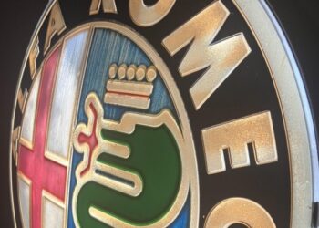 Illuminated Alfa Romeo Sign at No Reserve