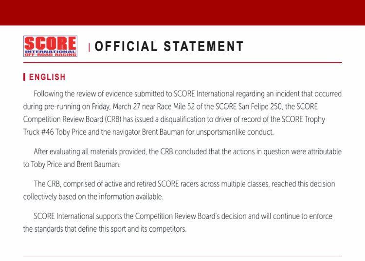 Red Bull Racers DQ’d for Booby-Trapping in Desert Rally Sabotage Scandal