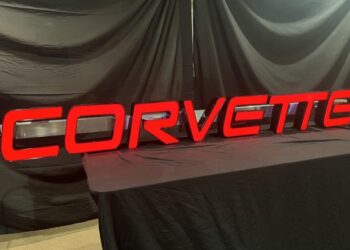 Illuminated Corvette Sign at No Reserve