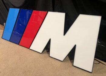 Illuminated BMW M Sign at No Reserve