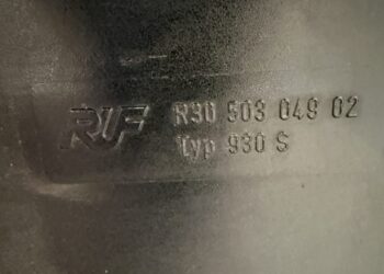 RUF Front Spoiler, Oil Cooler, & Intercooler for Porsche 930 at No Reserve