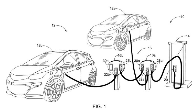 GM Patents A ‘Daisy Chain’ Charger To Juice Up Multiple EVs At Once