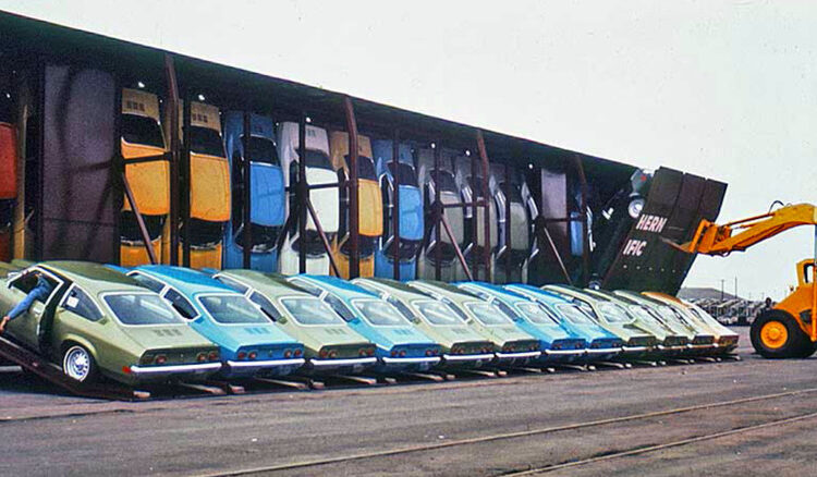 The Clever Engineering Of Shipping The Chevy Vega By Train