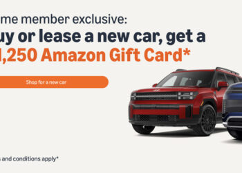 Amazon Autos Will Throw In A $1,250 Gift Card If You Buy A New Car Through Them