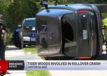 Tiger Woods Arrested For DUI After Getting Into Another Rollover Crash, This Time In A Range Rover SV