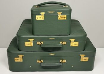 Three-Piece Aston Martin V8 Luggage Set by Tanner Krolle at No Reserve