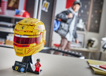 LEGO launches new Ferrari F1 helmet sets