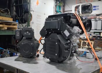 A Huge Chinese Diesel V-Twin Makes One Heck of a Go-Kart Motor