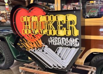 Neon Hooker Headers Sign at No Reserve