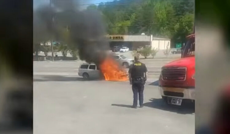 Volvo V70 Test Drive Ruined By Car Bursting Into Flames