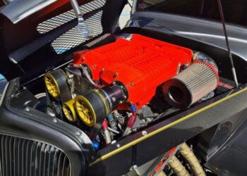Loris Capirossi’s Twin-Supercharged, Mercury Marine V8-Powered ’34 Ford Custom 3-Window Coupe