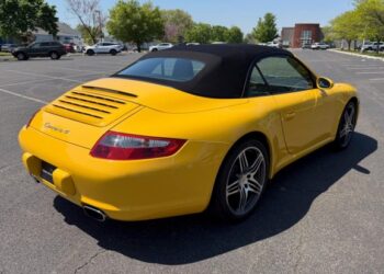 12k-Mile 2008 Porsche 911 Carrera 4 Cabriolet 6-Speed