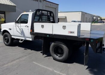 1997 Ford F-Super Duty XL Power Stroke Dually  Flatbed at No Reserve