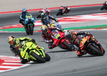 Di Giannantonio wins twice-stopped race, Martin taken out