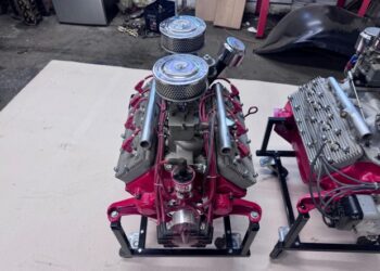 Pair of Ford Flathead V8 Engines