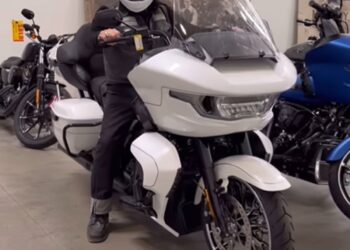 Robert Patrick Takes a First Ride on His Brand-New Harley-Davidson Road Glide Limited