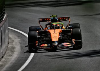McLaren’s already removed its new front wing