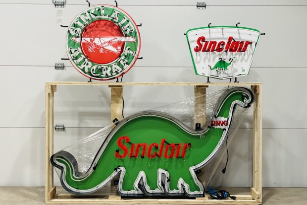 Three Neon Sinclair Signs at No Reserve