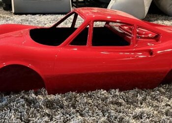 1:4 Scale Ferrari Dino Model & Display Case at No Reserve