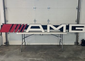 Illuminated AMG Sign at No Reserve