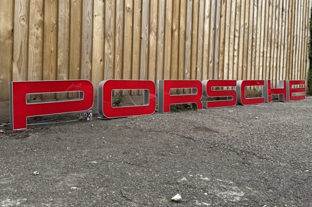 Illuminated Porsche Sign at No Reserve