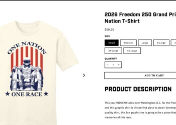 IndyCar Removes America 250 T-Shirt After Backlash, But The Remaining Ones Aren’t Great
