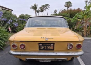 Black-Plate 1962 Chevrolet Corvair Spyder Club Coupe 4-Speed Project at No Reserve
