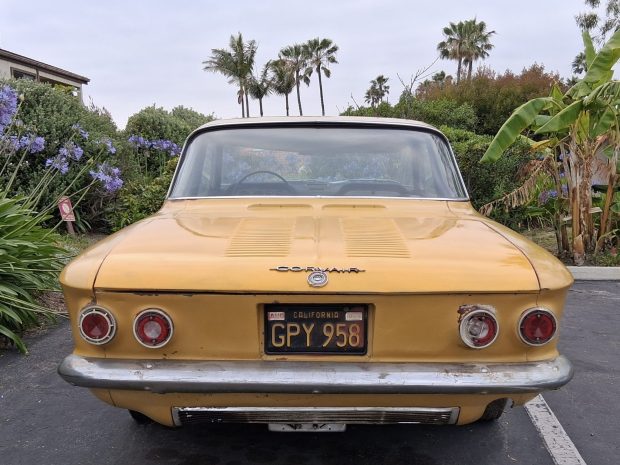 Black-Plate 1962 Chevrolet Corvair Spyder Club Coupe 4-Speed Project at No Reserve