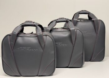 Three-Piece Ferrari 458 Italia Luggage Set by Schedoni at No Reserve