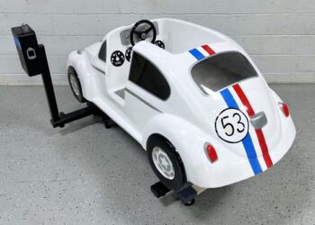 Herbie-Themed Volkswagen Beetle-Style Children’s Ride at No Reserve