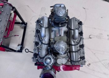 Pair of Ford Flathead V8 Engines