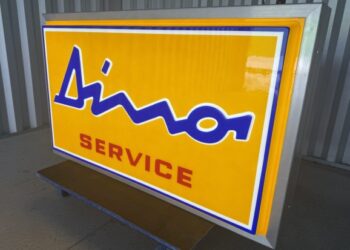 Illuminated Dino Service Sign at No Reserve