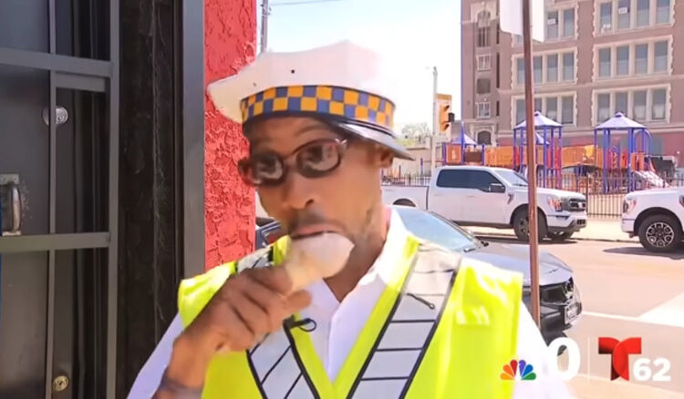 Crossing Guard Earns Ice Cream Treat After Saving Citizen From Crash